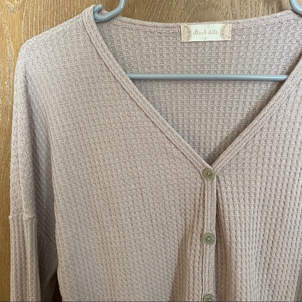 Altar’d State Tie Front Sweater